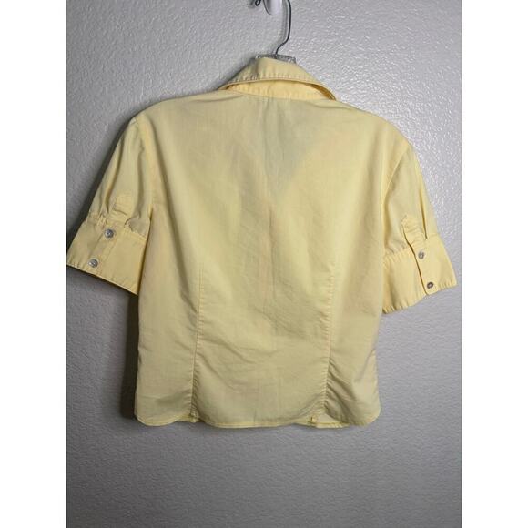 Vintage Laundry by Shelli Segal Yellow Blouse Size 5 - Picture 2 of 4
